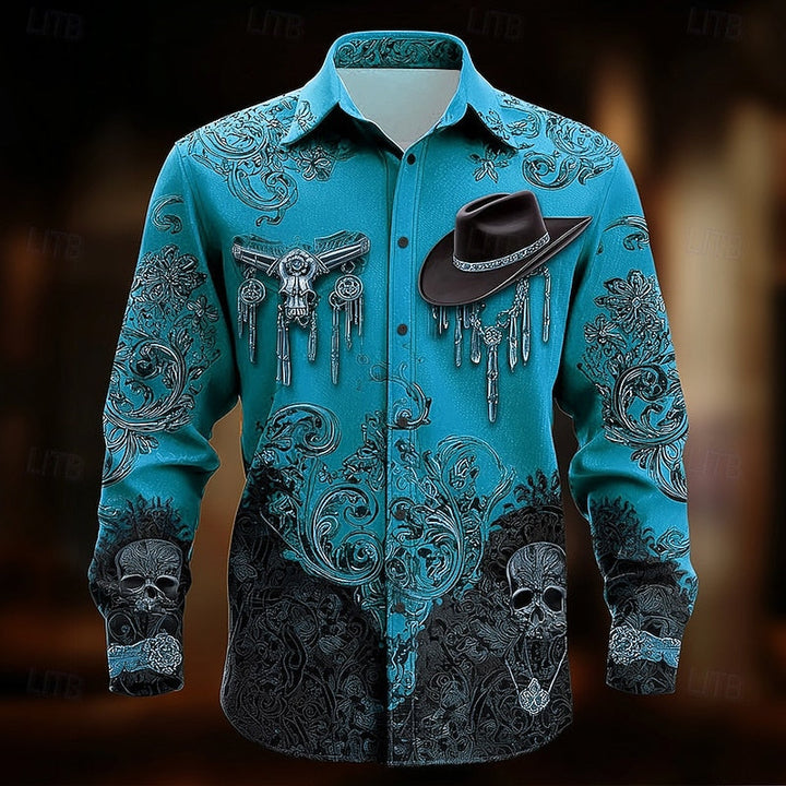 Shirt | Western Print, Long Sleeves 1