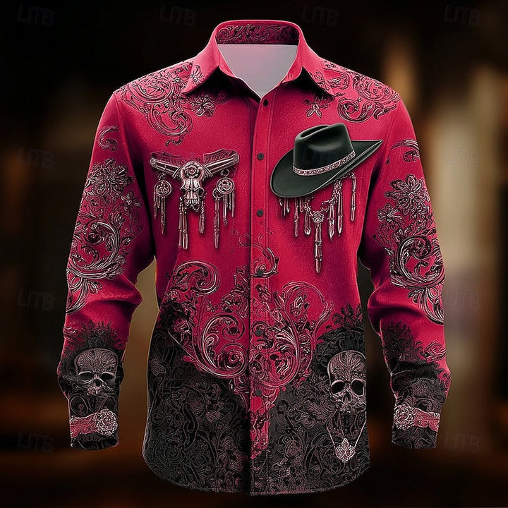 Shirt | Western Print, Long Sleeves 2