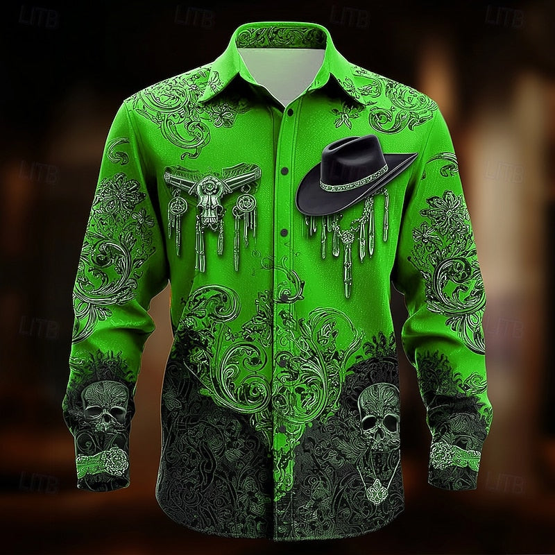 Shirt | Western Print, Long Sleeves 3