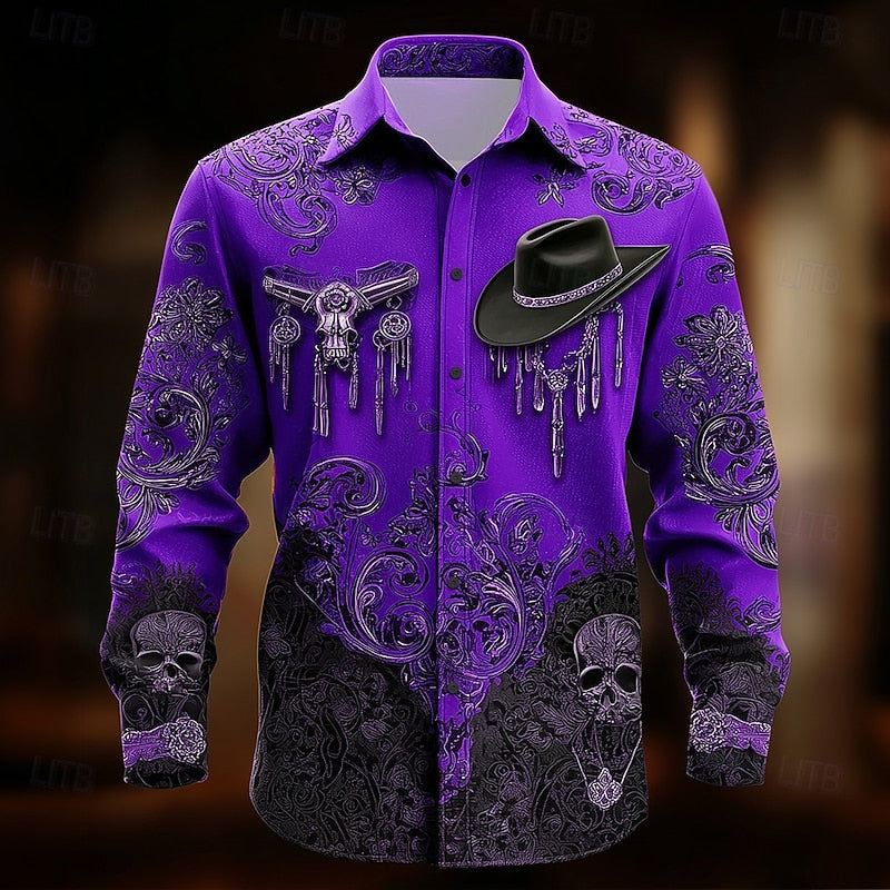 Shirt | Western Print, Long Sleeves 4