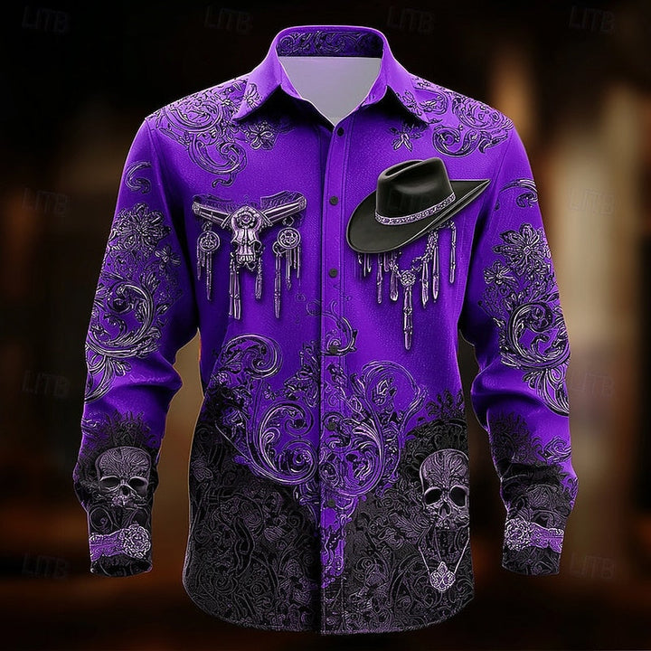 Shirt | Western Print, Long Sleeves 4