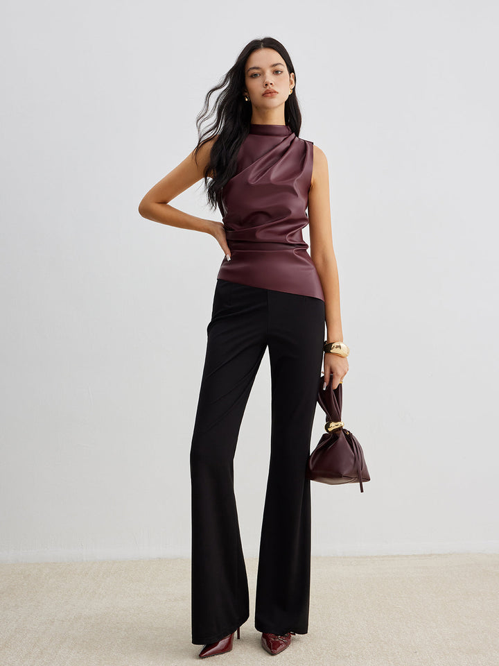 Sleeveless Top | High Neck Design, Tailored Fit 2