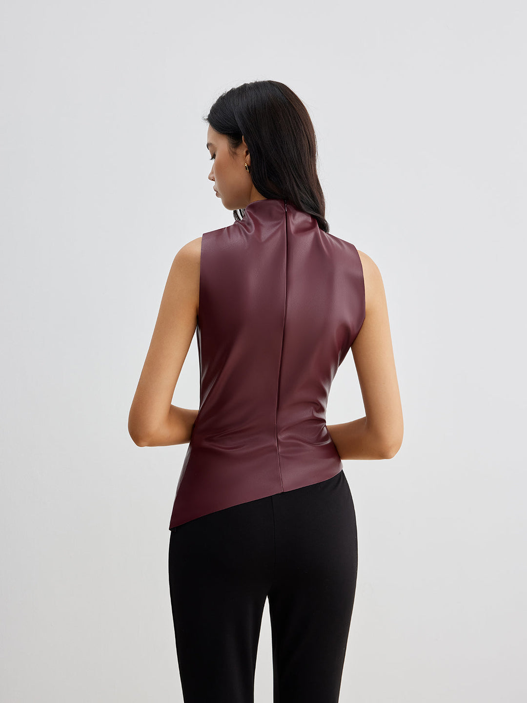 Sleeveless Top | High Neck Design, Tailored Fit 5