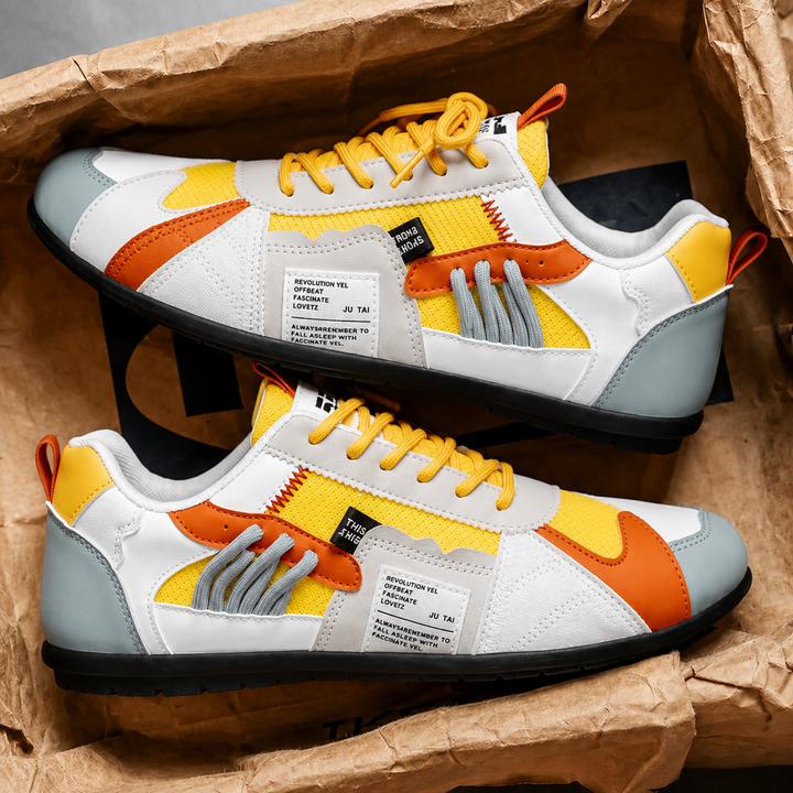 Sneakers | Colorful Retro Panels, Low Silhouette 4