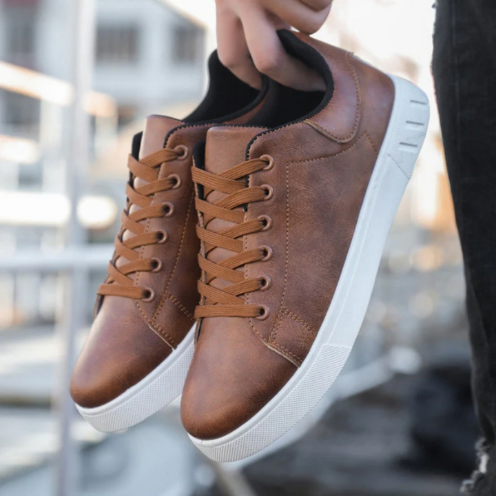 Sneakers | Leather Upper, Lace-Up Closure 5