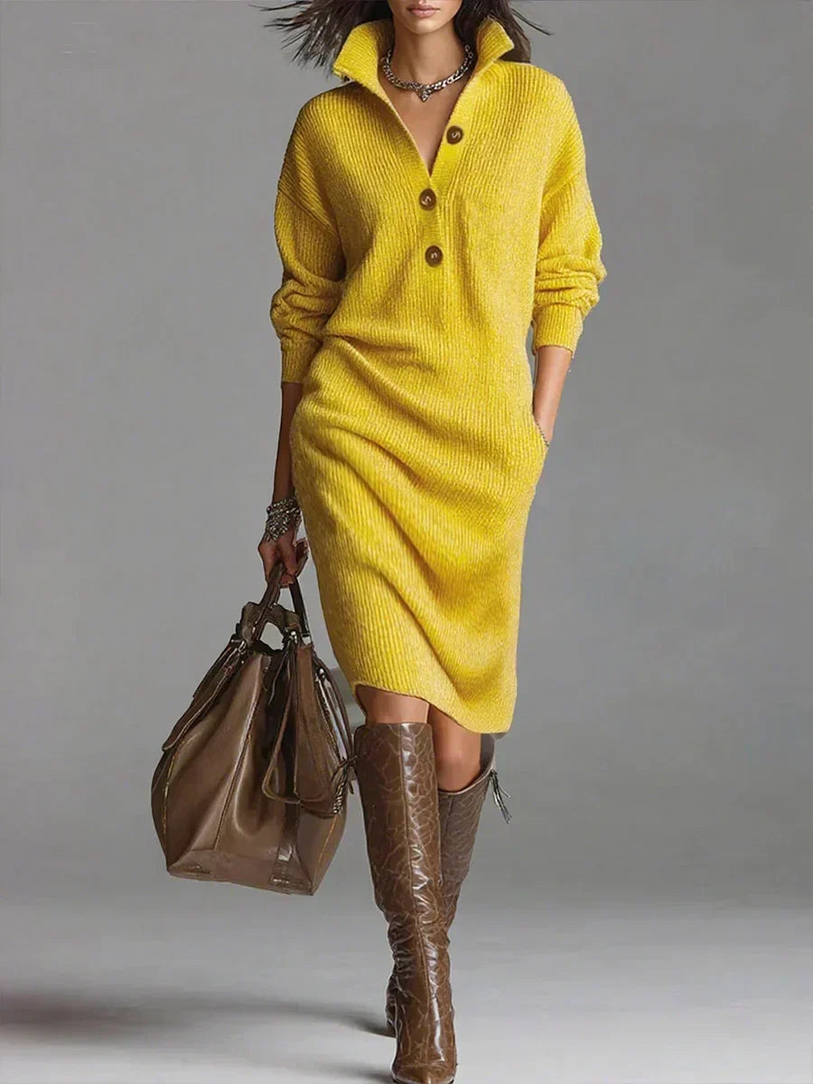 Sweater Dress | Turtleneck Design, Flattering Silhouette 0