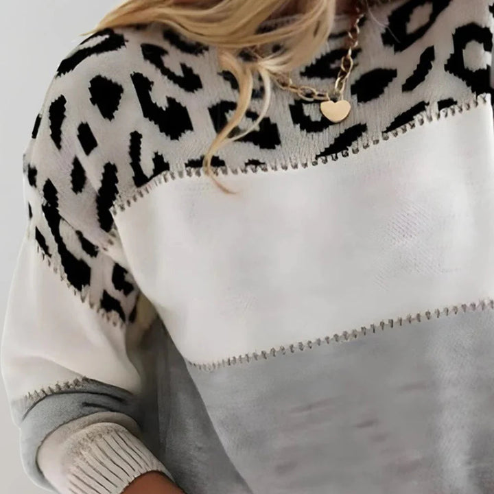 Sweater | Leopard Print, Relaxed Fit 1