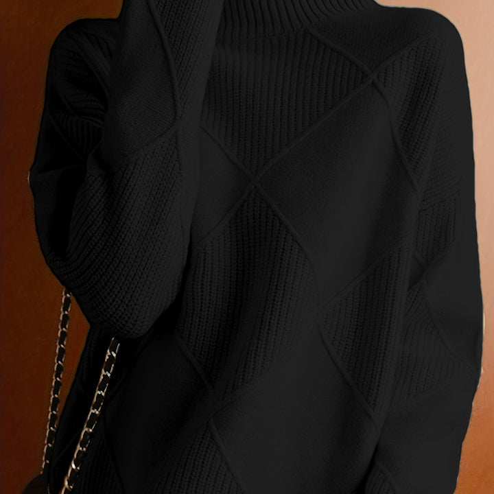 Sweater | Textured Knit, Turtleneck Collar 11