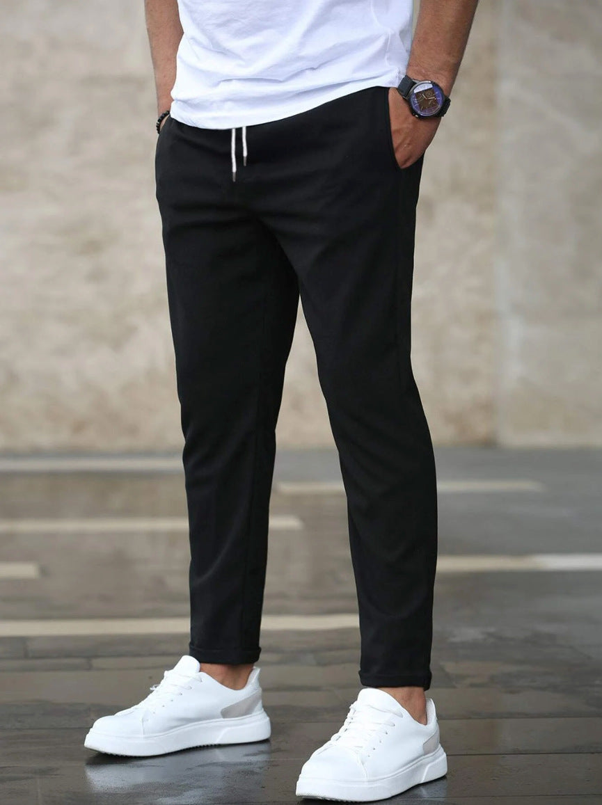 Trousers | Elastic Waistband, Slim Fit 3