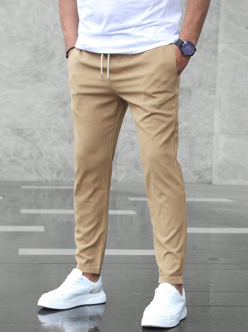 Trousers | Elastic Waistband, Slim Fit 4