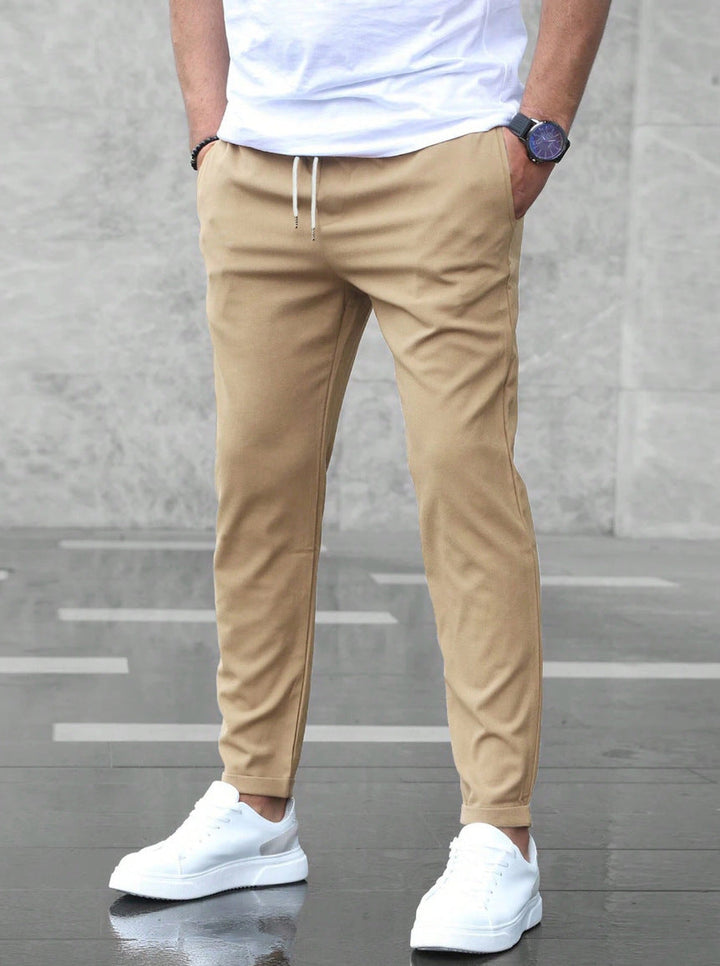 Trousers | Elastic Waistband, Slim Fit 4