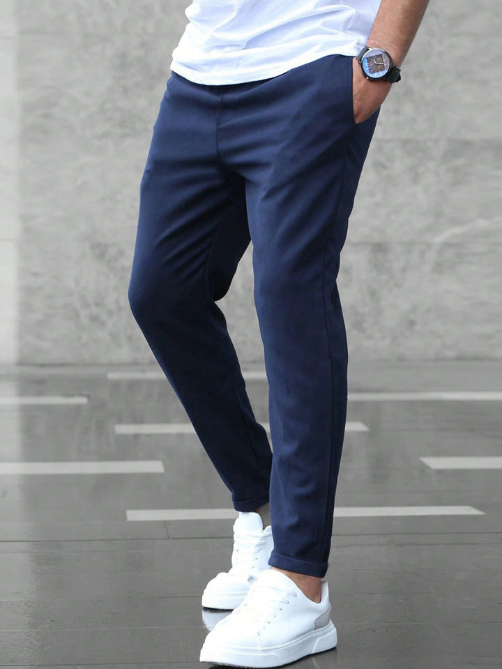 Trousers | Elastic Waistband, Slim Fit 5