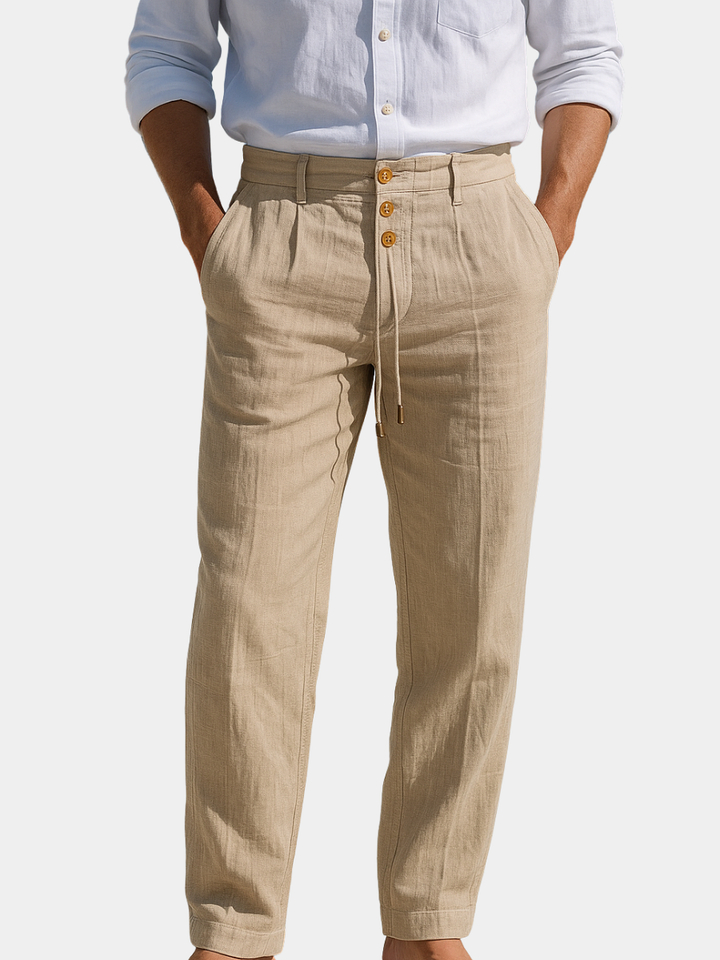 Trousers | Lightweight Linen, Adjustable Waist 1