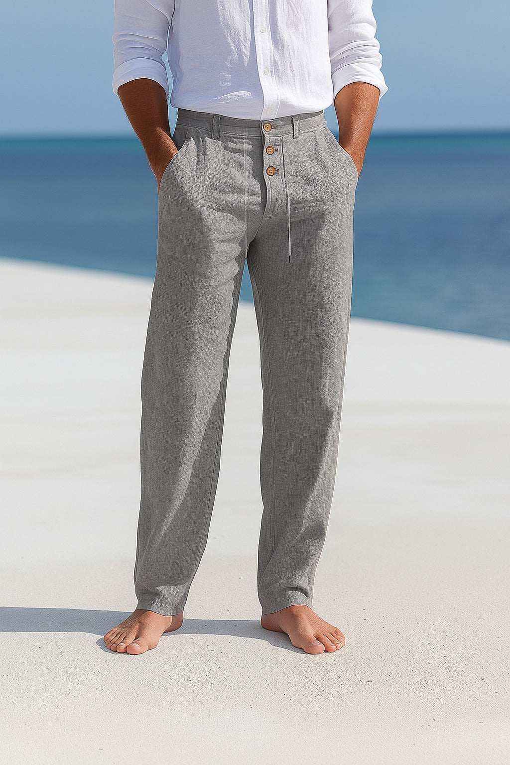 Trousers | Lightweight Linen, Adjustable Waist 3