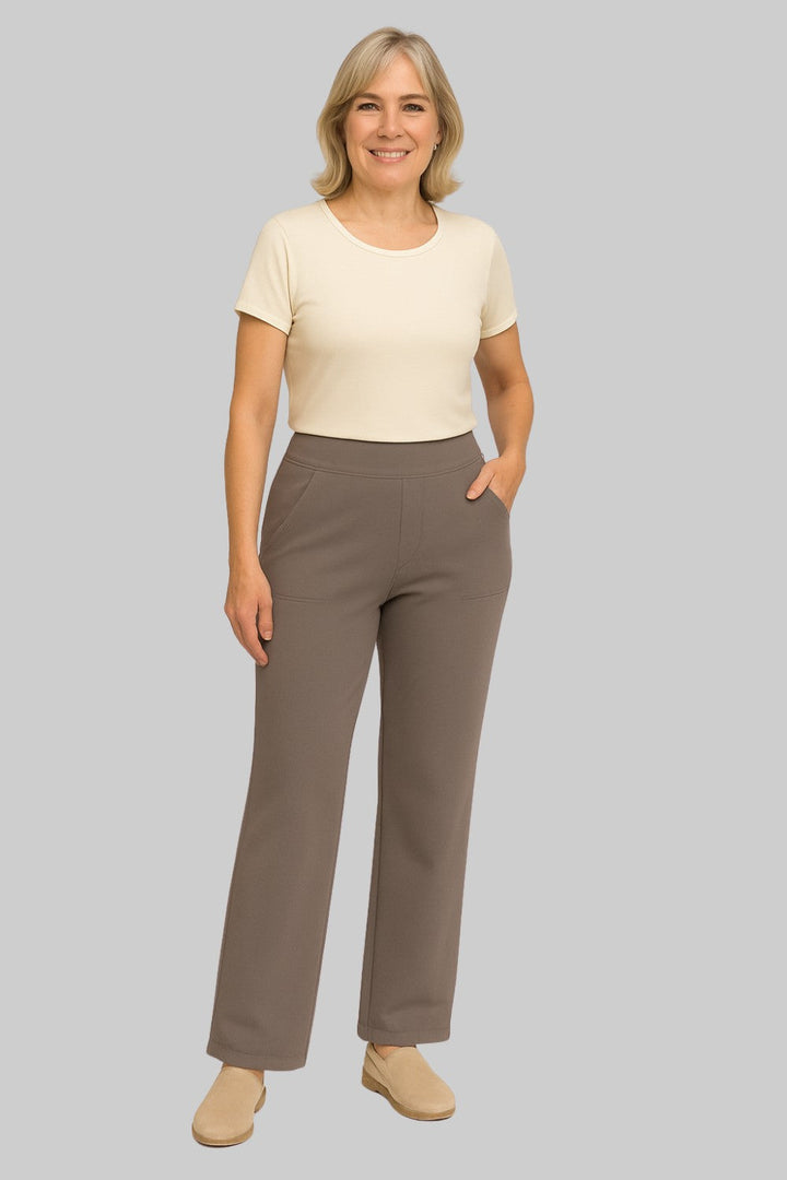 Trousers | Straight-Leg Silhouette, Elastic Waistband 1