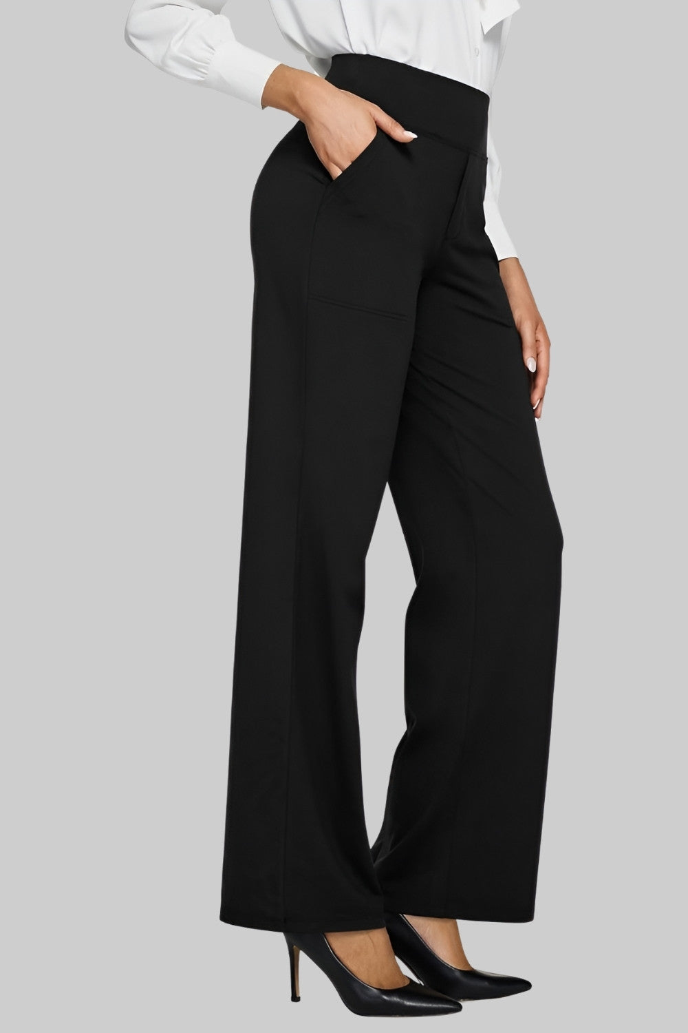 Trousers | Straight-Leg Silhouette, Elastic Waistband 9