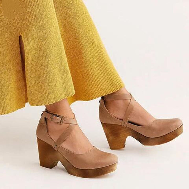 Wedge Heels | Closed Toe Design, Adjustable Ankle Strap 5