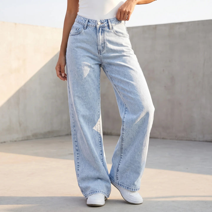 Wide Leg Jeans | Mid-Rise, Full Length 1