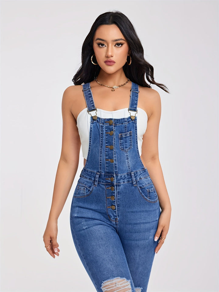 Women's Everyday Jumpsuit with Edgy Details