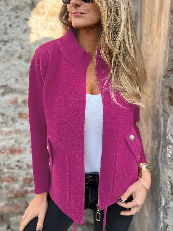 Women's Jacket | High Collar, Pockets 3