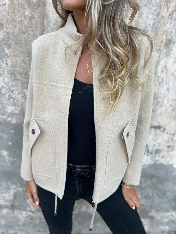 Women's Jacket | High Collar, Pockets 5