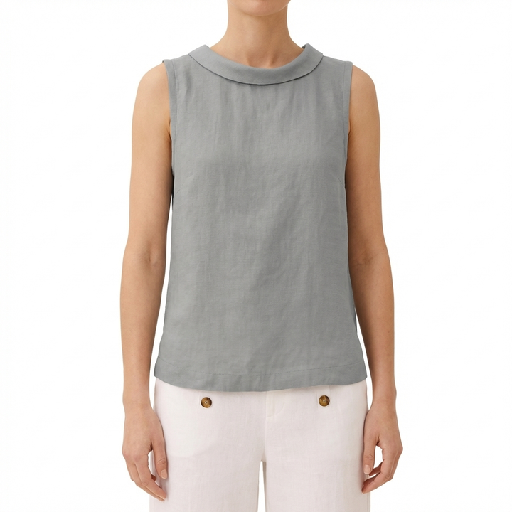 Women’s One-Shoulder Pleated Blouse with Asymmetric Design