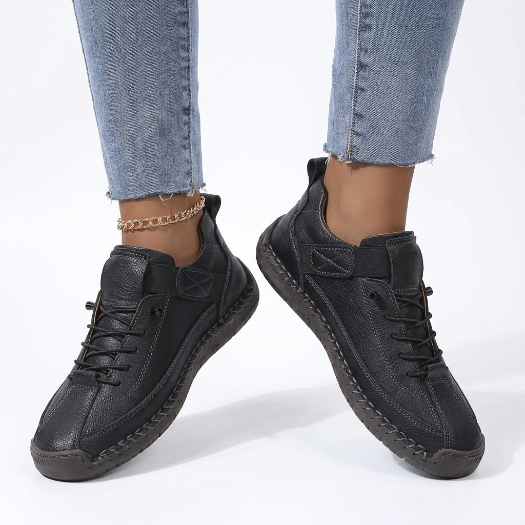 Women’s Slip-On Sneakers with Adjustable Velcro Strap