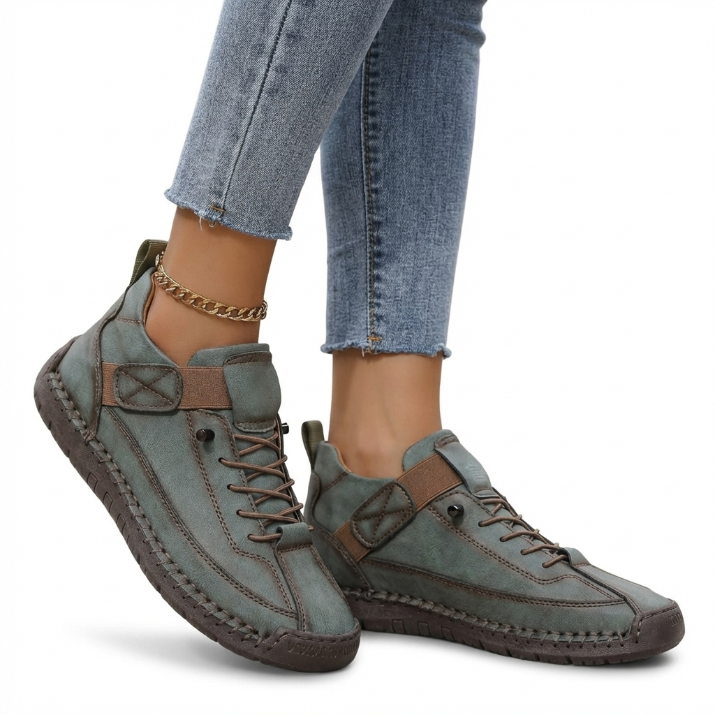 Women’s Slip-On Sneakers with Adjustable Velcro Strap