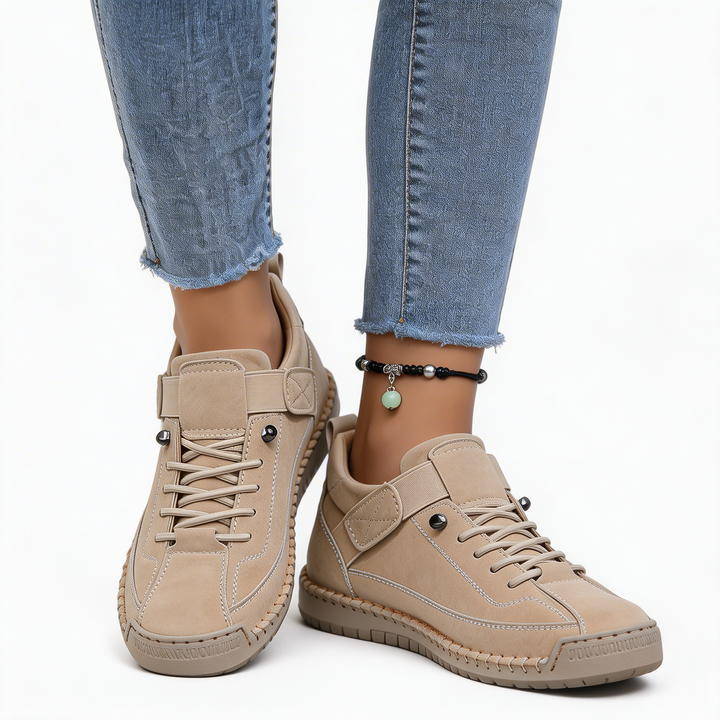 Women’s Slip-On Sneakers with Adjustable Velcro Strap