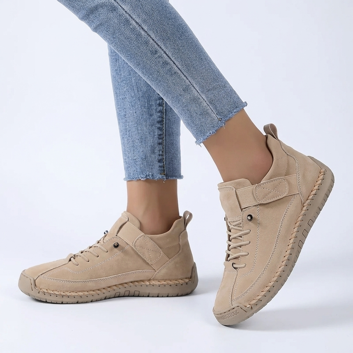 Women’s Slip-On Sneakers with Adjustable Velcro Strap