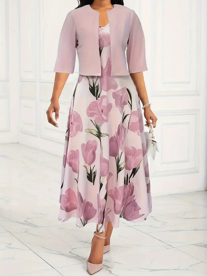 Women's Summer Maxi Dress with Vest