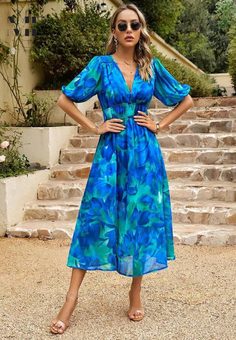 Womens Dress | Floral Print, Relaxed Fit 10