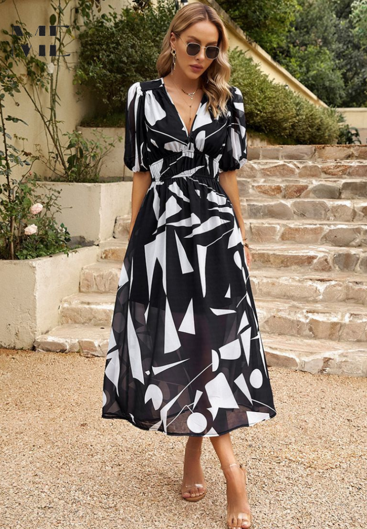 Womens Dress | Floral Print, Relaxed Fit 11