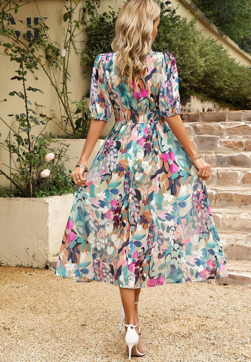 Womens Dress | Floral Print, Relaxed Fit 2