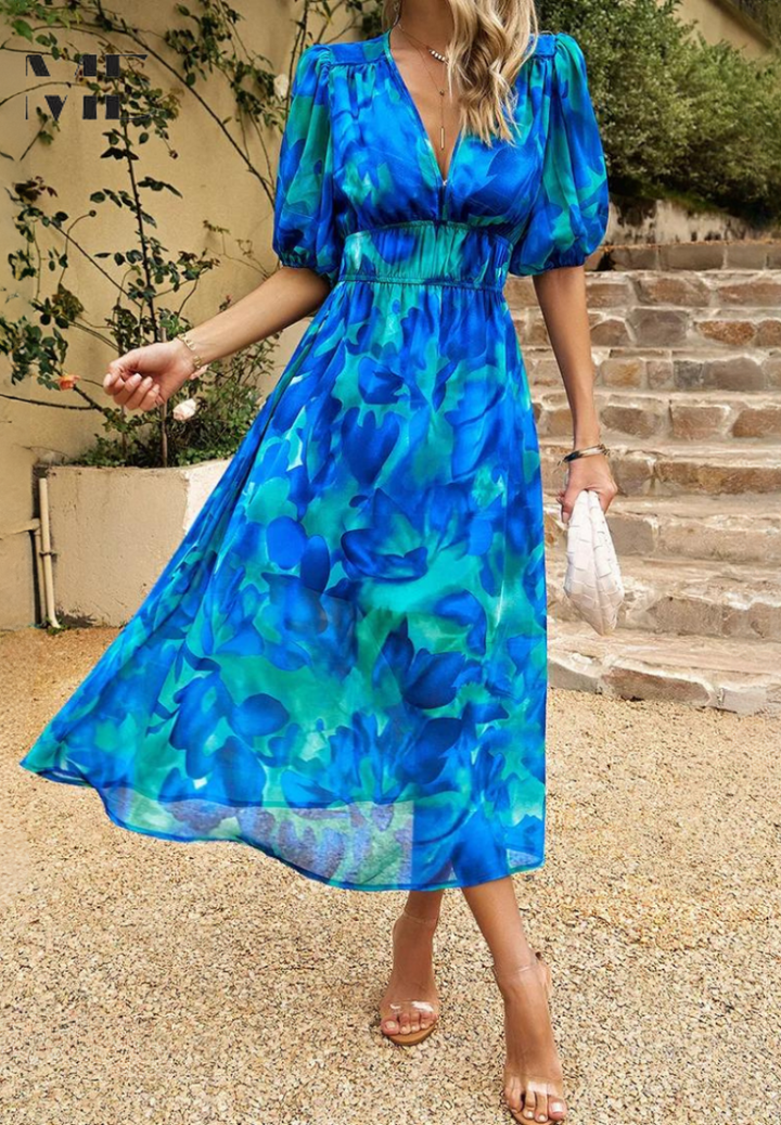 Womens Dress | Floral Print, Relaxed Fit 8