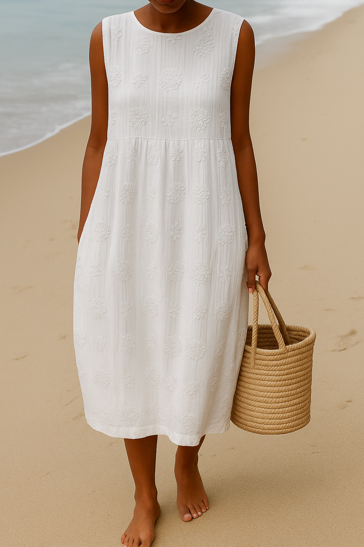 Womens Dress | Sleeveless, Floral Pattern 2