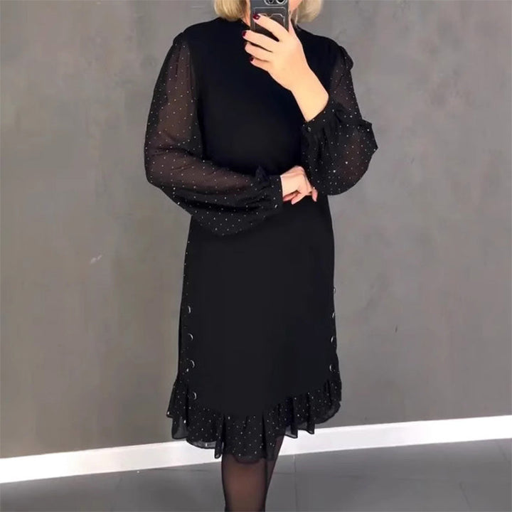 Womens Robe | Round Neck, Crystal Embellishments 1