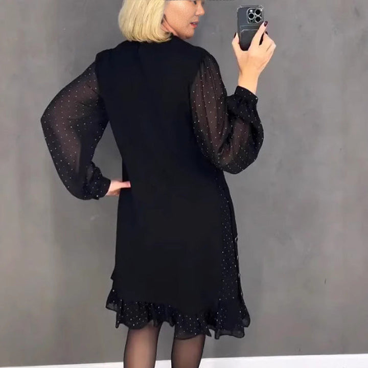 Womens Robe | Round Neck, Crystal Embellishments 4