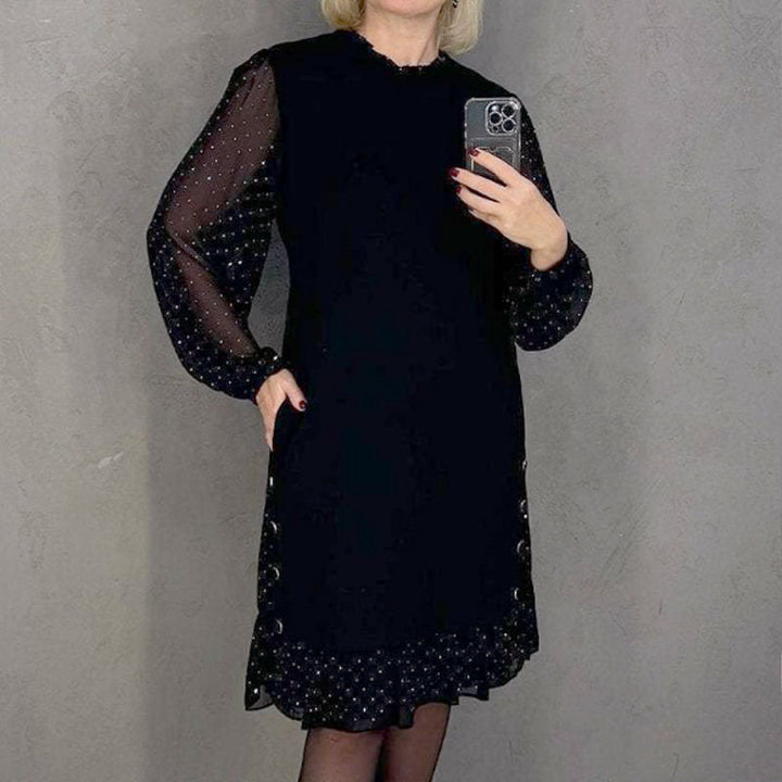 Womens Robe | Round Neck, Crystal Embellishments 6