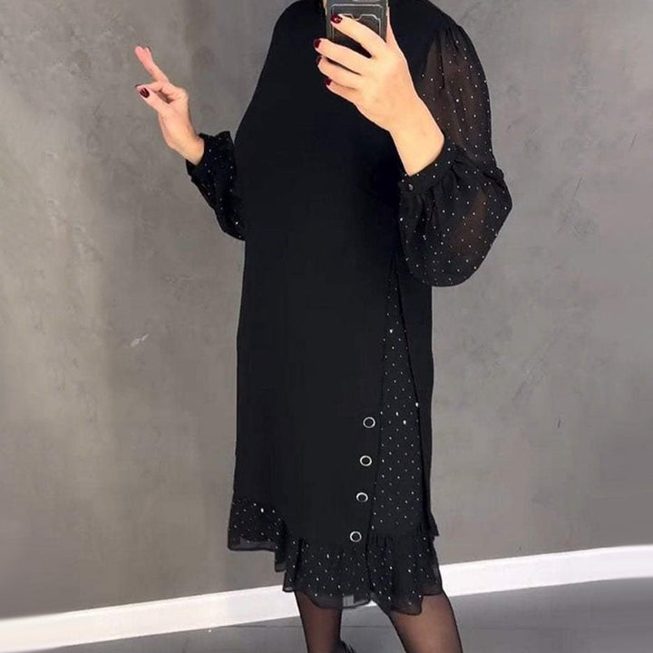Womens Robe | Round Neck, Crystal Embellishments 7