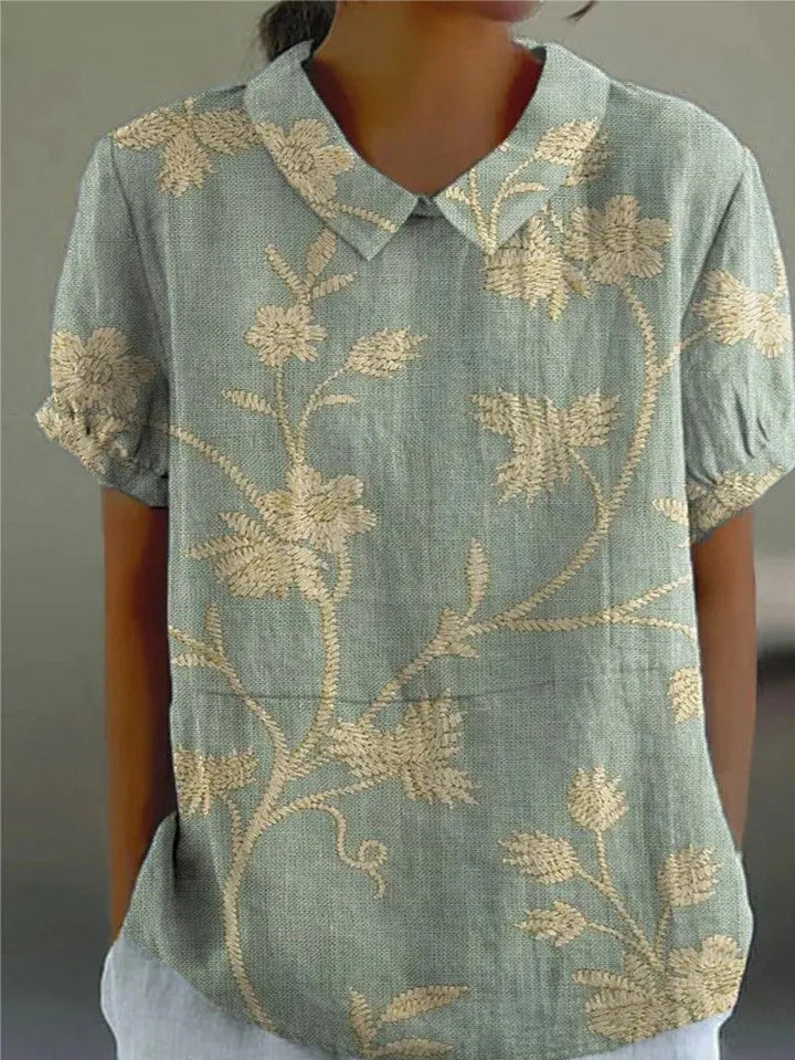 Womens Shirt | Floral Design, Relaxed Fit 0