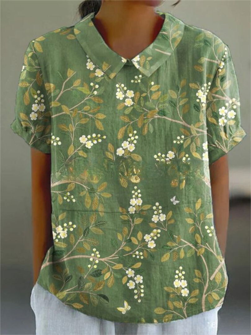 Womens Shirt | Floral Design, Relaxed Fit 3