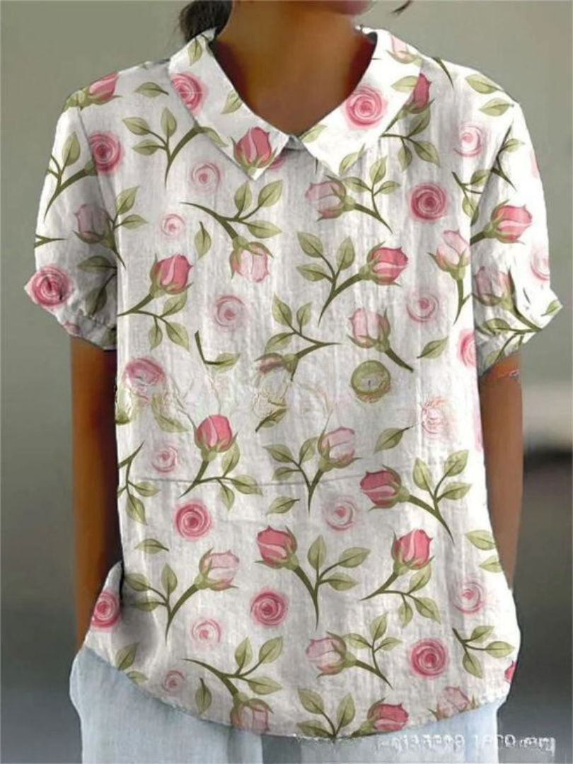 Womens Shirt | Floral Design, Relaxed Fit 4